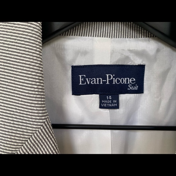 🐠Evan Picone seersucker suit jacket - Picture 10 of 11
